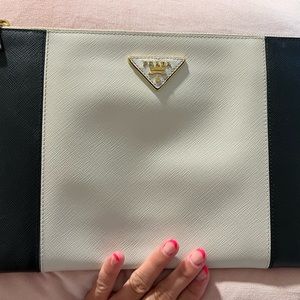 Prada saffiano clutch